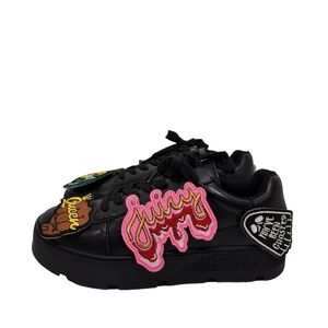 Cape Robbin Women's Bitcoin Letter Statement Applique Detail Sneakers